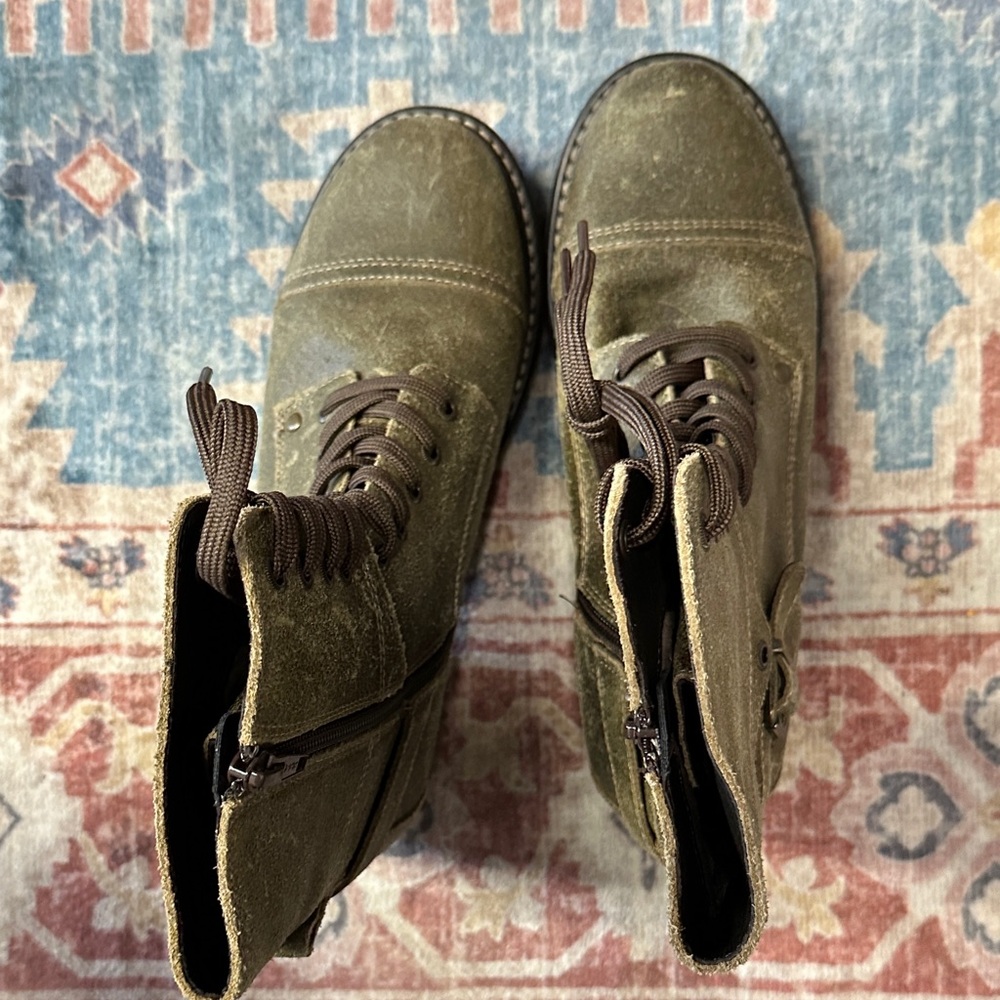Olive Green Taos Footwear Women's Crave Leather Boot - Picture 9 of 11